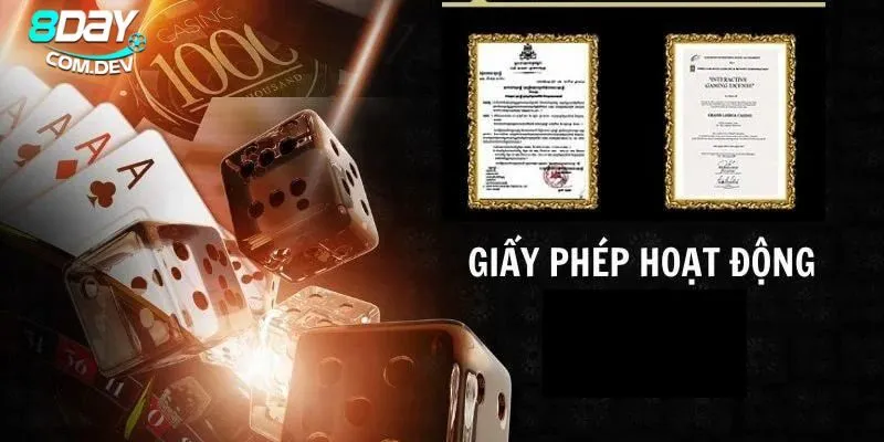 Giấy Phép Hoạt Động Nhà Cái 8Day – Uy Tín & Hợp Pháp 1 Đôi nét về loại giấy phép xác định uy tín